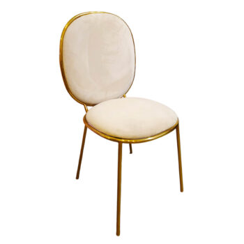 Round Back Chair Ivory