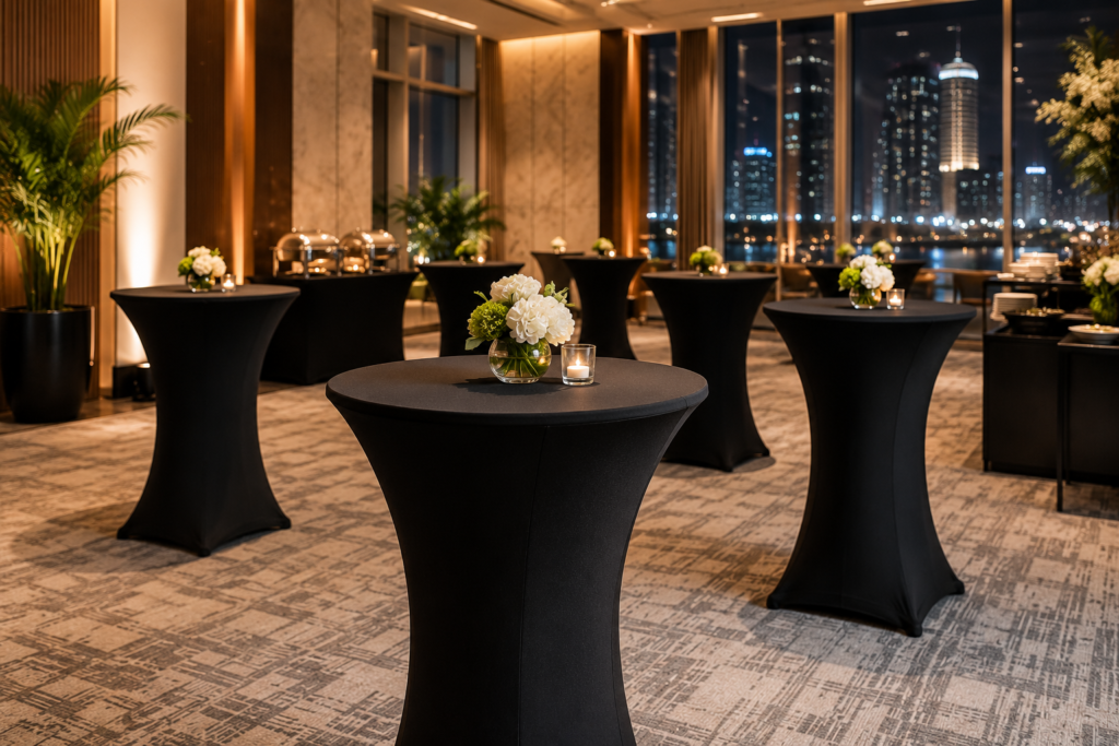 Why Cocktail Table Rental In Dubai Is Perfect For Corporate Events And Private Parties 1 Cocktail Table Rental Dubai For Events &Amp; Private Parties - Frontline Events Services - 2026